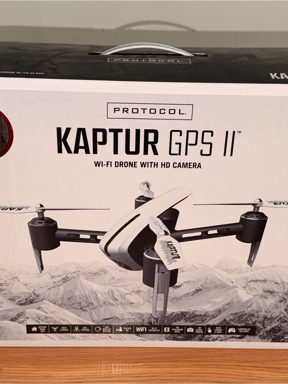 Protocol Kaptur GPS II Wi‑Fi Drone in White and Black